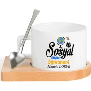 Nil Hediye Sosyal Bilgiler Öğretmeni Temalı Fincan Seti