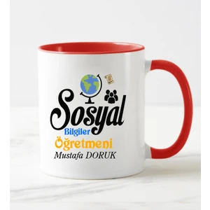 Nil Hediye Sosyal Bilgiler Öğretmeni Temalı Kupa