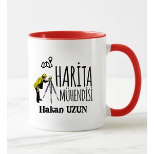 Nil Hediye Harita Mühendisi Temalı Kupa