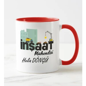 Nil Hediye Inşaat Mühendisi Temalı Kupa