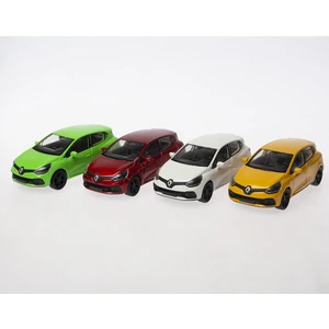 1:36 Ölçek Diecast Çek-Bırak Renault Clio Rs -4'lü Set