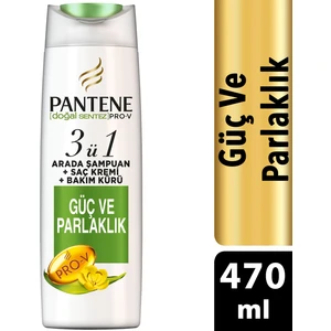 Doğal Sentez Güç ve Parlaklık 470 ml 3'ü 1 Arada Şampuan ve Saç Bakım Kremi