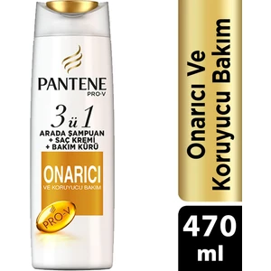 Onarıcı ve Koruyucu Bakım 470 ml 3'ü 1 Arada Şampuan ve Saç Bakım Kremi