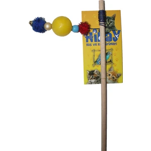 40 cm Pinpon Toplu Zi̇lli̇ Kedi̇ Olta Oyuncağı