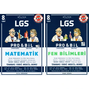 Bilfen Yayınları 8. Sınıf Pro & Bil Matematik Fen Bilimleri Soru Bankası Seti 2 Kitap