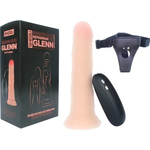 Gln 14 cm 20 Modlu Titreşim Belden Bağlamalı Penis
