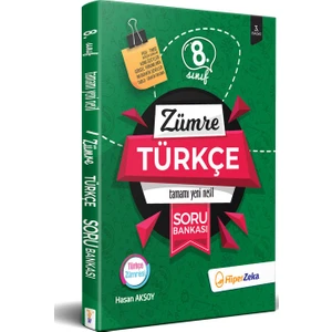 Hiper Zeka Yayınları Zümre 8. Sınıf Türkçe Soru Bankası
