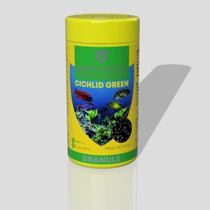 Cichlid Green Medium (2 mm) 100 ml (33 Gr.) (Otçul Çiklit Balıklarınız İçin)