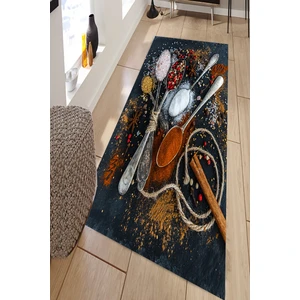 Kaymaz Taban Yıkanabilir Baharat Desenli Dijital Baskılı Halı RSP1576