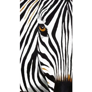 Kaymaz Taban Yıkanabilir Zebra Desenli Dijital Baskılı Halı