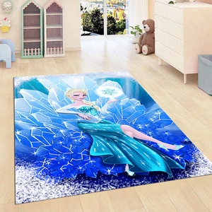 Kaymaz Taban Yıkanabilir Elsa Desenli Dijital Baskılı Halı