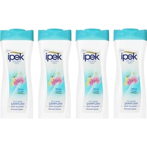 Ipek 2'si 1 Arada Normal Saçlar İçin Akasya Çiçeği Şampuan 600 ml 4'lü Set
