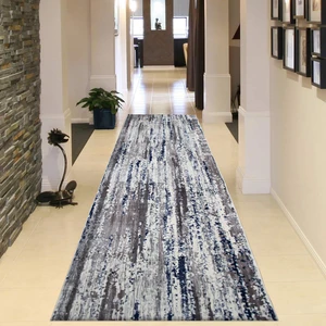Halı Klasik 2554 Gri Mavi 120x270 cm Kesme Yolluk