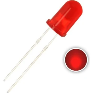 5mm Led Kırmızı Diyot Diffused 10 Adet