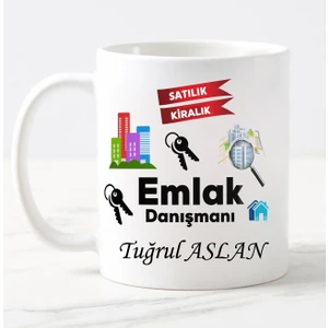 Nil Hediye Emlak Danışmanı Temalı Kupa