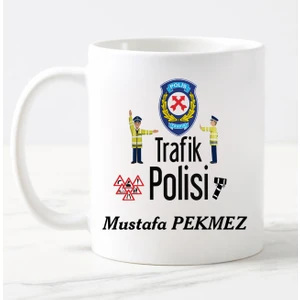 Nil Hediye Trafik Polisi Temalı Kupa