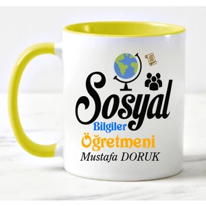 Nil Hediye Sosyal Bilgiler Öğretmeni Temalı Kupa