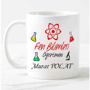 Nil Hediye Fen Bilimleri Öğretmeni Temalı Kupa