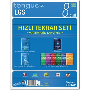 Tonguç Akademi Lgs 8. Sınıf Hızlı Tekrar Seti - Matematik Takviyeli