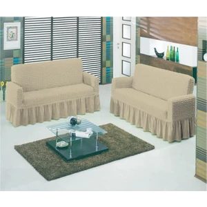 Altın Kelebek Koltuk Örtüsü Bürümcük Pamuklu 3+3 A.bej