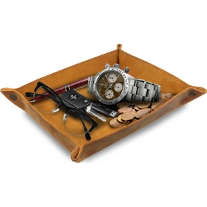 Ot285 Hakiki Deri Masaüstü Organizer Düzenleyici Pratik Saklama Kutusu