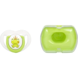 Ortodontik Damaklı Emzik, Kurbağa Prens, 0+ Ay, Emzik Saklama Kutusu, 1 Adet