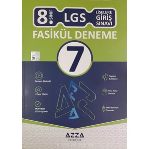 Azza Yayıncılık 8. Sınıf LGS 7 Fasikül Deneme Tamamı Çözümlü