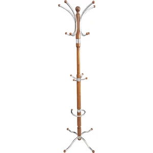 Ayaklı Askılık Portmanto - Palmiye Model - Ceviz