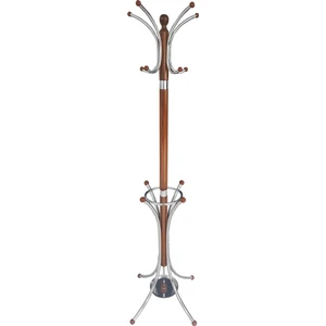Ayaklı Askılık - Bambu Model Portmanto - Ceviz