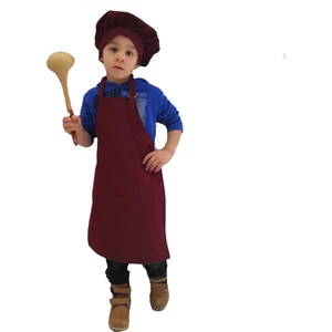 Mutfak Önlüğü Şapkalı Çocuklar Için
