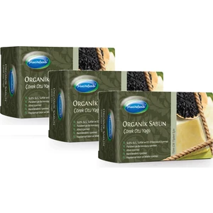 Organik Çörekotu Yağlı Sabun 125 gr x 3 Adet