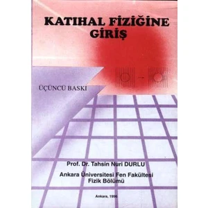 Katıhal Fiziğine Giriş - Tahsin Nuri Durlu