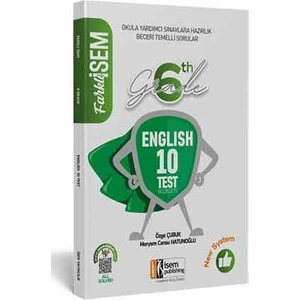 İSEM Yayıncılık 2020 Farklı 6. Sınıf İngilizce Tamamı Çözümlü 10 Fasikül Deneme
