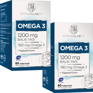 Omega 3 Balık Yağı 1200 Mg 60 Kapsül 2 Kutu