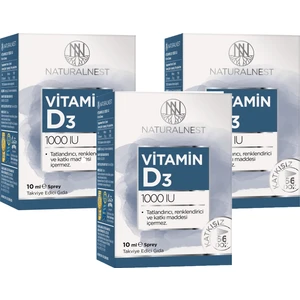 Vitamin D3 1000 Iu 10 ml Sprey 3 Kutu