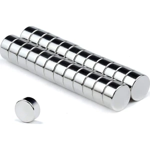 Mıknatıs Avm Yuvarlak Güçlü Neodyum Mıknatıs (5x3 mm) Çap: 5 mm x Kalınlık: 3 mm (25'li Paket)