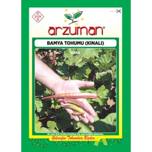 Sebze Kınalı Bamya Tohum 25 gr