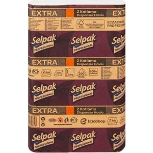 Selpak Z Katlamalı Dispenser Çek Al Kağıt Havlu  200'lü x 5 Paket Toplam 1000 Adet Havlu Kağıt