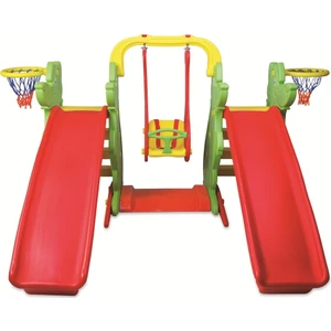 King Kids Kaydıraklı Salıncak Set C Yeşil