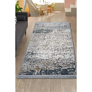 Diji Dekor Fora Mavi Saçaklı Halı Battaniye YüzeyYıkanabilir Antibakteriyel Antistatik 100 x 800 cm