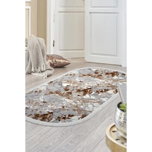 Bora Vizon Oval Saçaklı Halı Yolluk Yıkanabilir Antibakteriyel Antistatik 100 x 350 cm