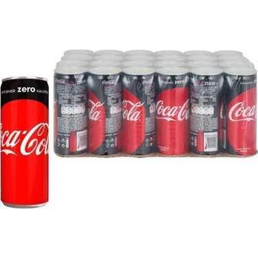 Coca Cola Zero 250 ml x 24' lü Fiyatı - Taksit Seçenekleri