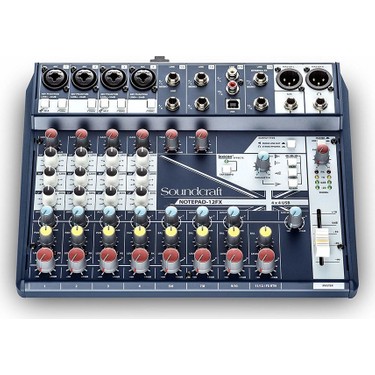 Soundcraft Notepad 12FX 12 Kanal Effektli Analog USB Mixer Fiyatı