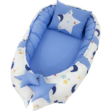 Modastra Babynest Mavi Ay Tasarim Baby Nest Fiyati