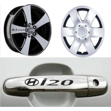 3m Hyundai I20 Kapi Kolu Ve Jantlara 10 Lu Sticker Set Siyah Fiyati