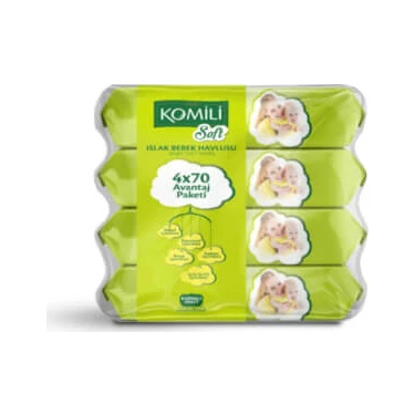 Komili Soft Islak Havlu 4 x