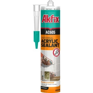 Akfix Ac605 Akrilik Mastik 280 ml 500 gr Beyaz