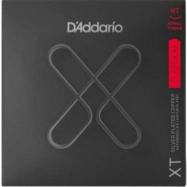D'Addario XTC45 Klasik Gitar Tel Seti Nylon Core Silver