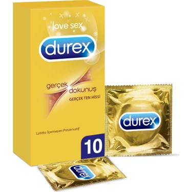 Durex- Gerçek Dokunuş Prezervatif 10