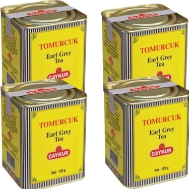 Çaykur Tomurcuk Earl Grey Çay 500 gr Bergamot Aromalı 4 Adet Teneke